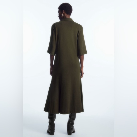 COS Flared Polo Shirt Dress - Picture 3 of 8